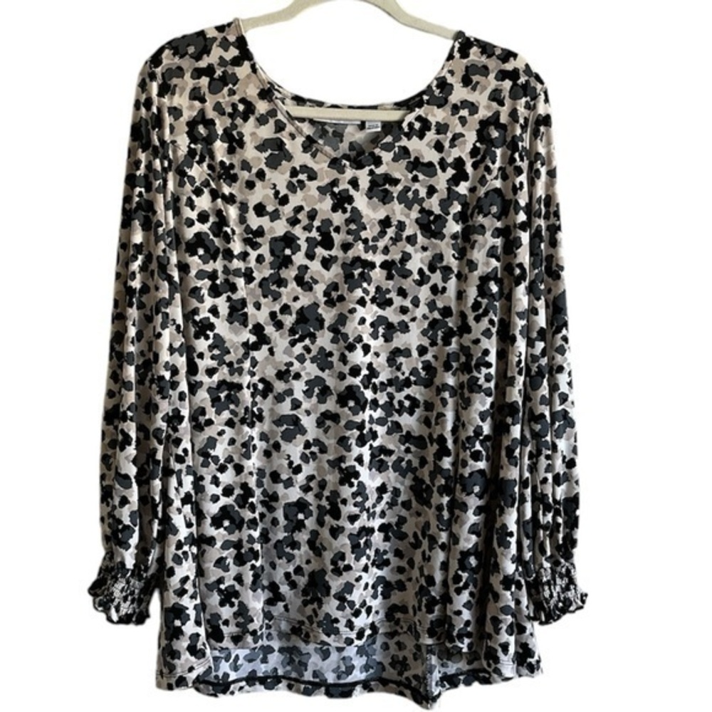 Susan Graver Long Sleeve Blouse Size XL